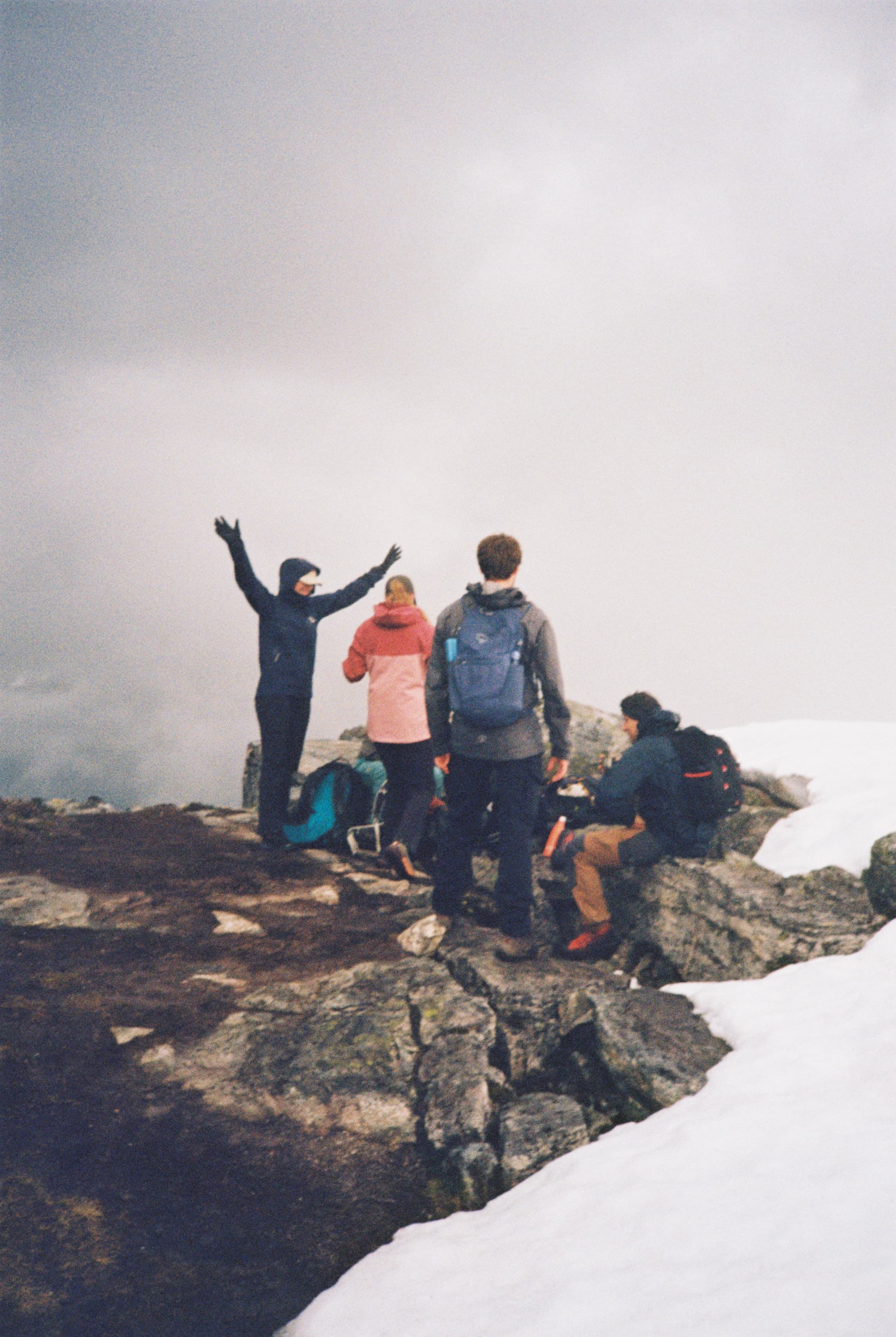 Gruppen samlet i fjellet
